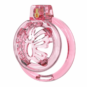 Chastity Cage Male Cock Cage - Soft Silicone Chastity Devices Adult Toys, Inverted Male Chasity Cages with 6 Penis Ring, BDSM Bondage Toys for Men, Flat Penis Cage Butterfly（Red）