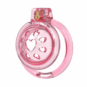 Chastity Cage Male Cock Cage - Soft Silicone Chastity Devices Adult Toys, Inverted Male Chasity Cages with 6 Penis Ring, BDSM Bondage Toys for Men, Flat Penis Cage （Red）