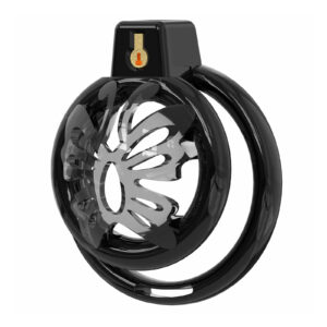 Chastity Cage Male Cock Cage - Soft Silicone Chastity Devices Adult Toys, Inverted Male Chasity Cages with 6 Penis Ring, BDSM Bondage Toys for Men, Flat Penis Cage Butterfly（Black）