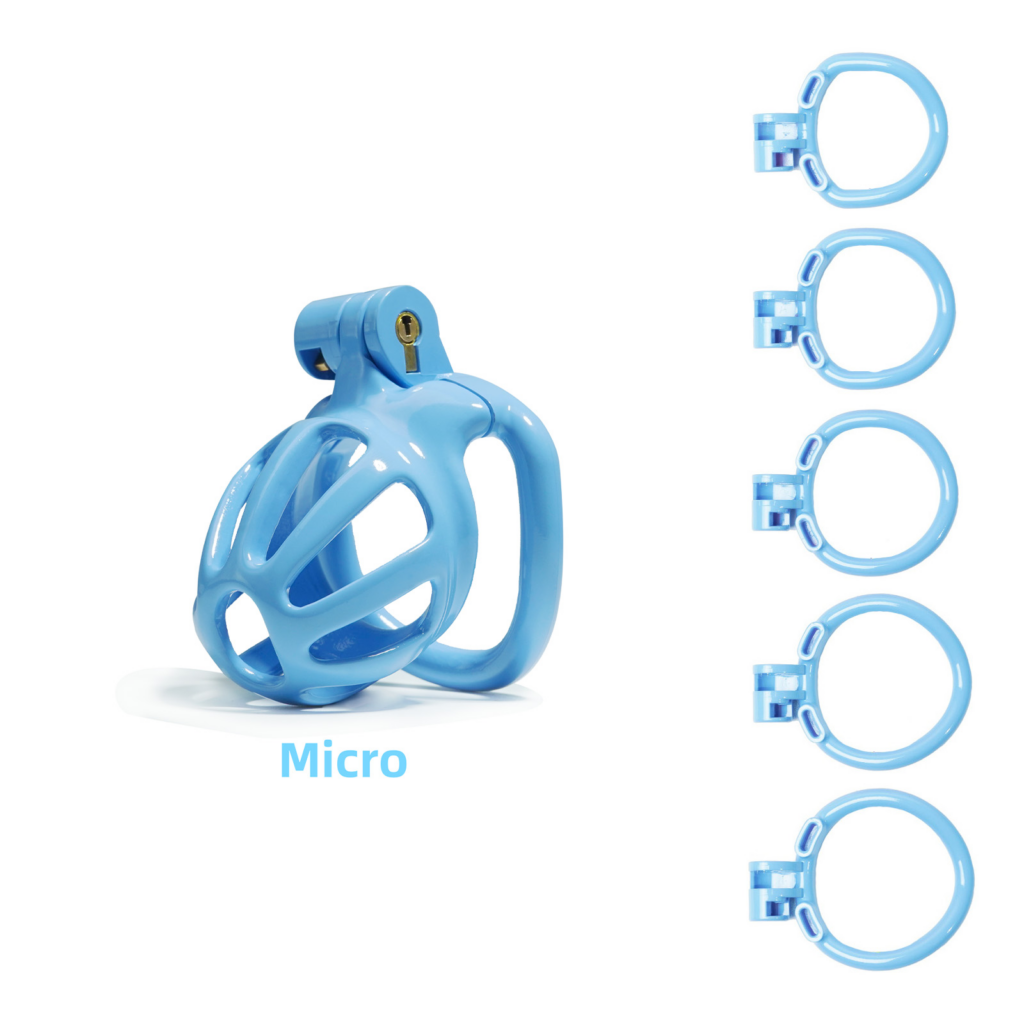 lightweight plastic and 3d printed chastity cage for daily wear