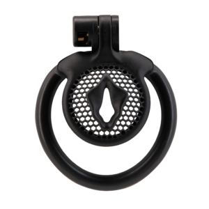 Small Chastity Cage with 5 Rings 3D Printed Resin Sissy Cage for Tiny Penis Virginity for Men Male Chastity Device (Big, Pink)