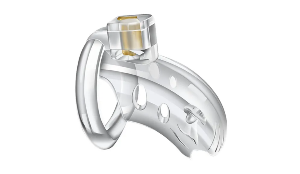 Lightweight male chastity device designed for daily activities and sleep comfort