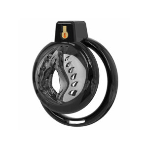 Men's  Chastity Device with Soft TPE, 6 Sizes of Rings Available, Cock Cage,Secure & Comfortable (Black)