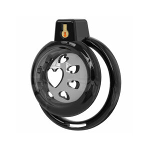 Black Soft Silicone Male Chastity Cage, 6 Rings, Adult Toy