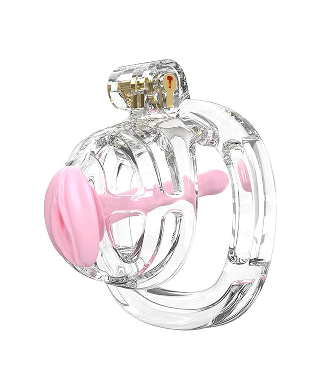Sissy Style Organic 3D Printed Chastity Cage Pink