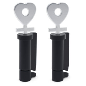 Chastity Device,Plastic Lock,Chastity Cage Accessories,Black Penis Cage Invisible Lock Core,Lock and Key Set,BDSM Accessories(2 packs)