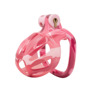 Male Chastity Cage, 5-Rings & Accessories, Resin Material, Secure & Comfortable, Male Sex Toy (Camouflage )