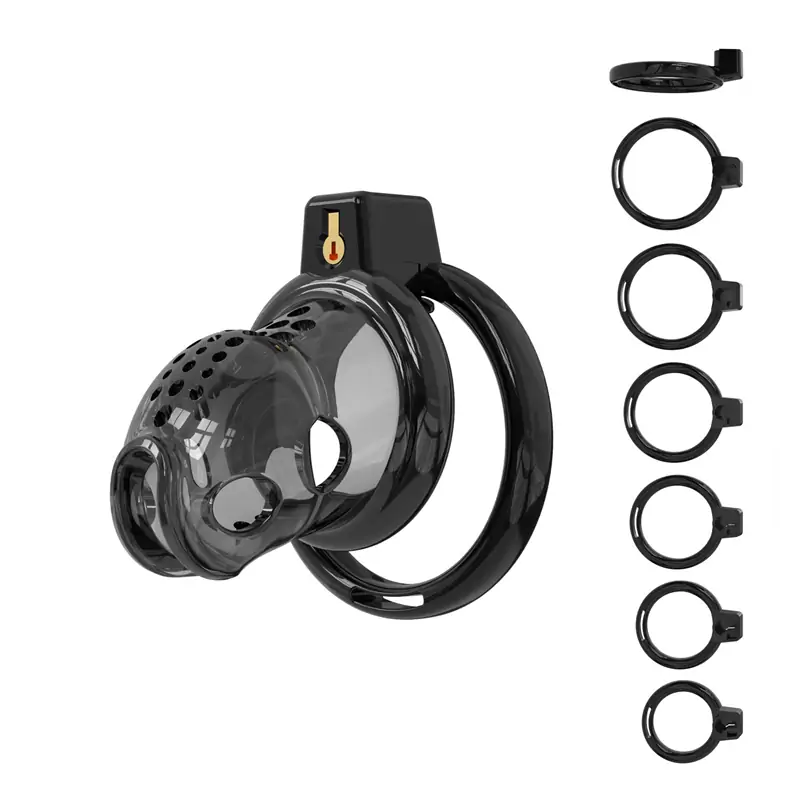 Chastity cage sizing rings for better comfort and secure fit