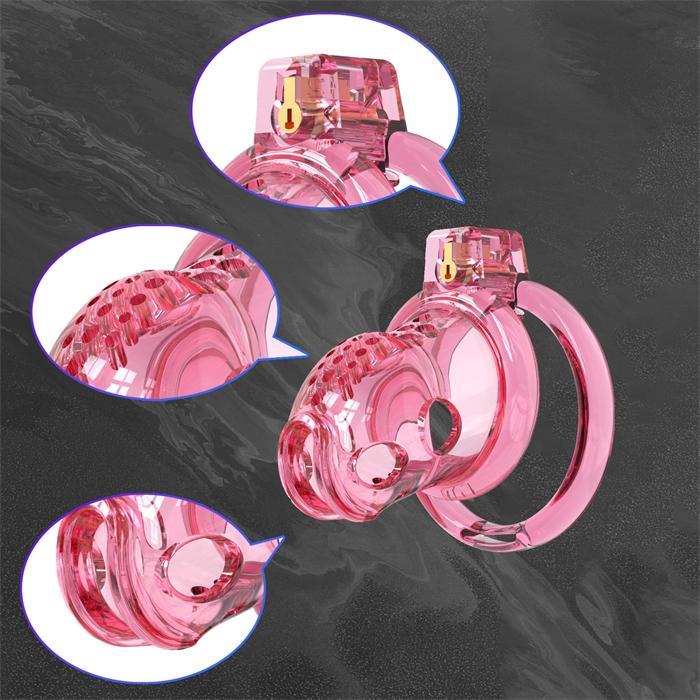 3D printed chastity cage material and breathable design details