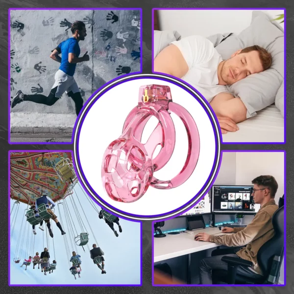 Soft TPE chastity cage for beginners with lightweight comfortable design
