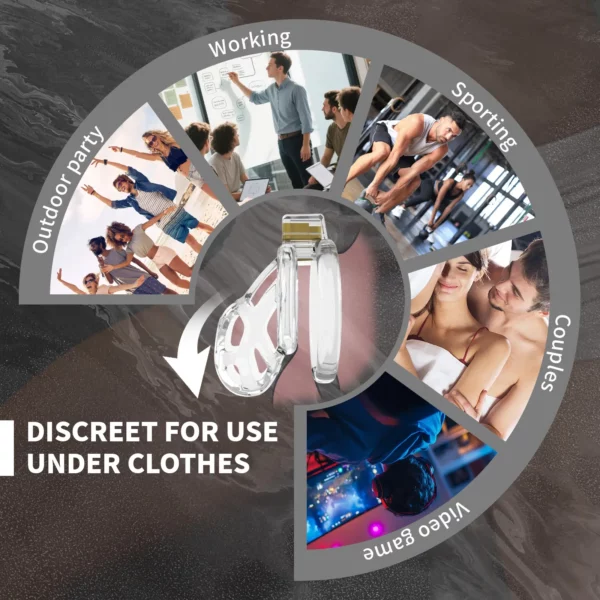 Beginner chastity cage daily wear comfort and ergonomic soft TPE design